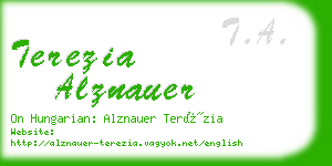 terezia alznauer business card